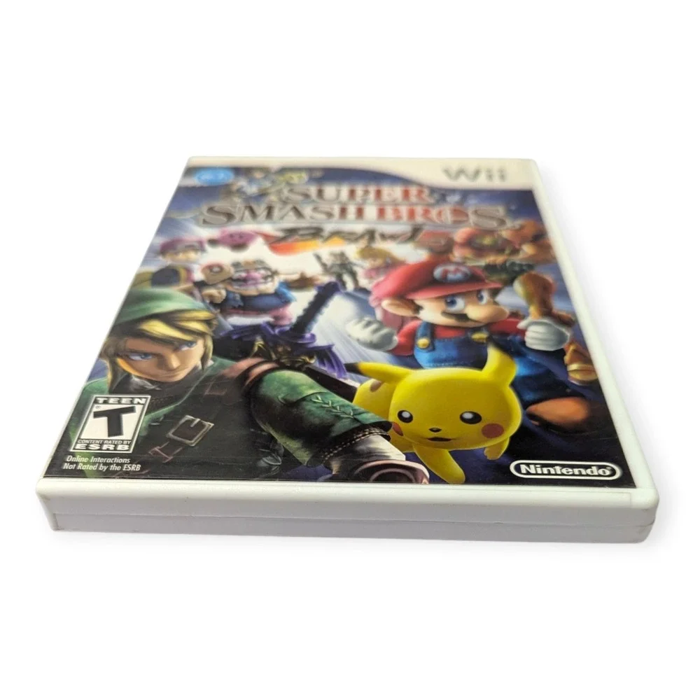 Super Smash Bros Brawl Nintendo Wii Game Complete CIB Mario Link Sonic